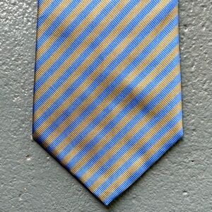 BANANA REPUBLIC 100% Italian Silk Vintage 90s Y2K Diagonal Stripe Necktie